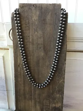 60 Endless Navajo Style Pearl Necklace