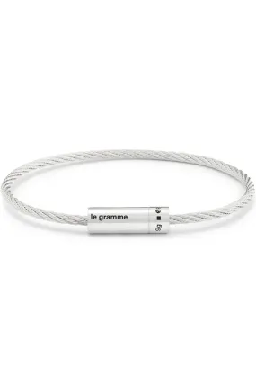 9g Polished Sterling Silver Cable Bracelet