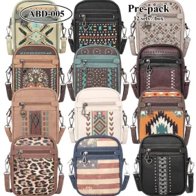 ABD-05 American Bling Pre-pack Travel Crossbody  (12Set/Case)