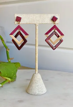 All to Well Earrings in Burgundy