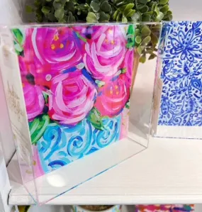 AUDRA STYLE | ACRYLIC TRAY - ROSES IN GINGER JAR