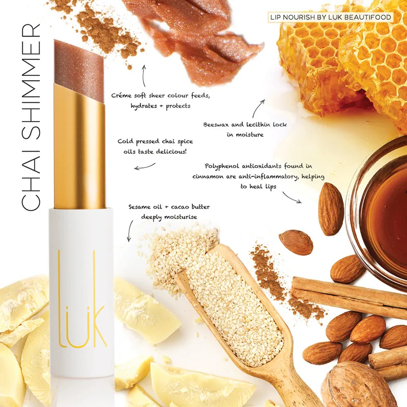 Chai Shimmer Lip Nourish - 100% Natural