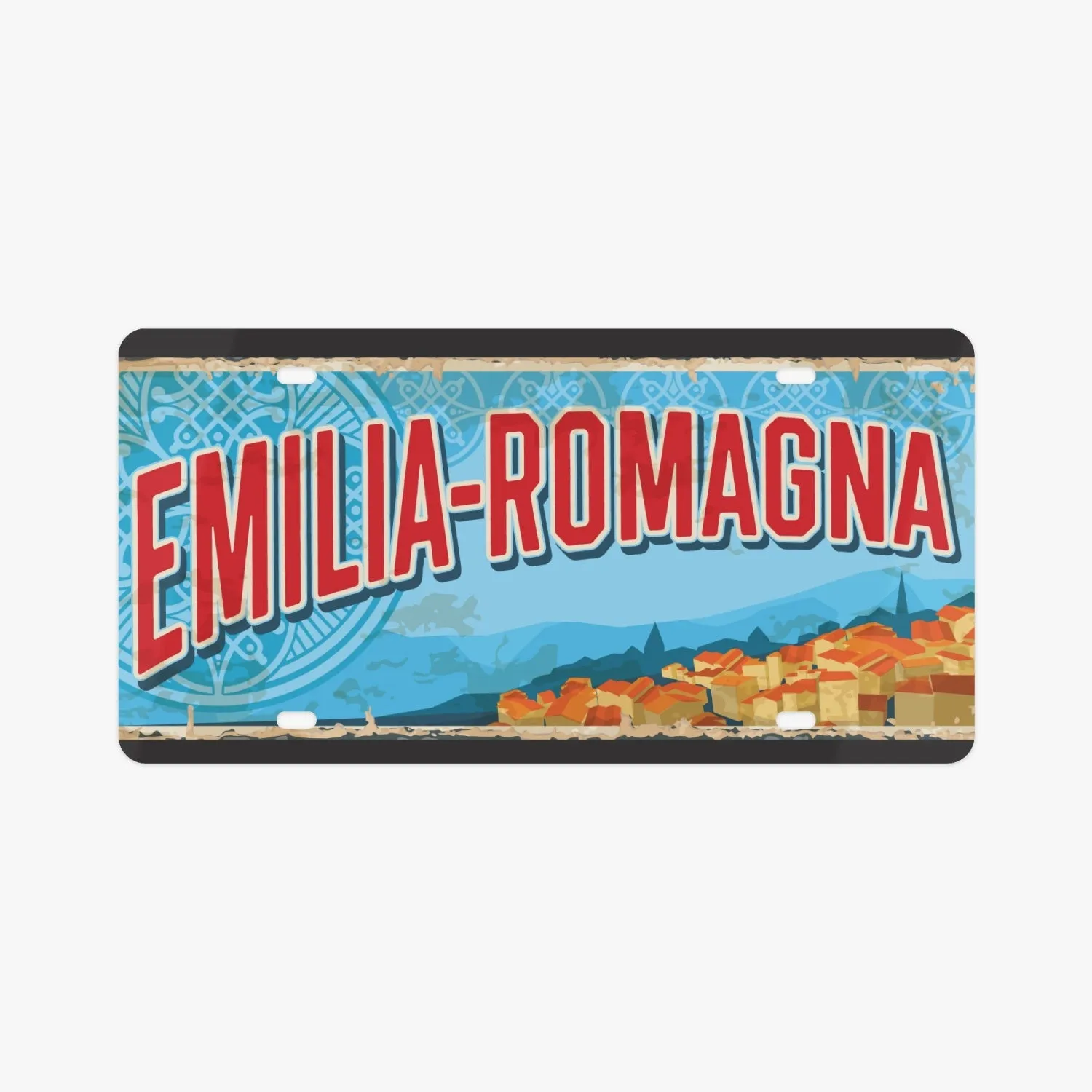 Emilia-Romagna License Plate Italian Style	 Emilia-Romagna License Plate Italian Style