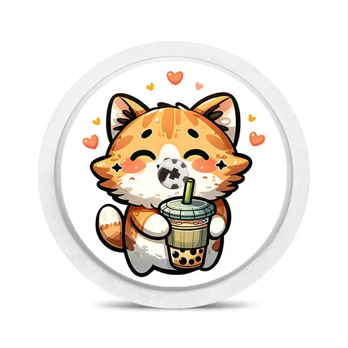 Freestyle Libre 1 & 2 sensor sticker: Boba cat