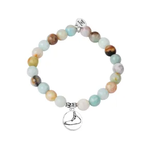 Nantucket | Stone Beaded Charm Bracelet | Amazonite