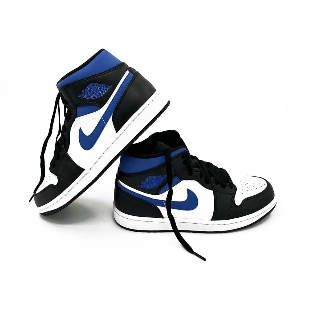 Nike Air Jordan 1 Mid White Black Racer Blue