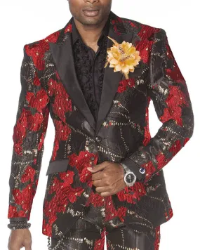 Prom Suits - Venus Red and black - Suits - 2021