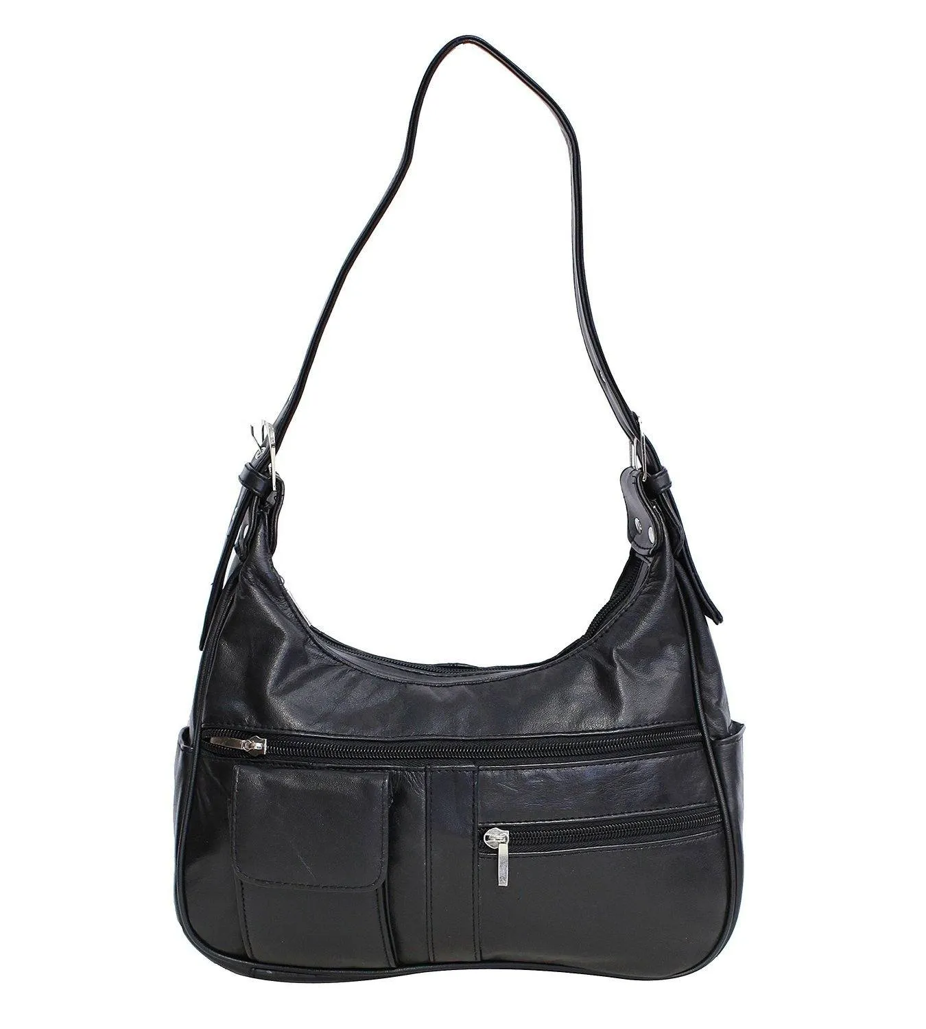 Soft Genuine Leather Shoulder Hobo Style Bag