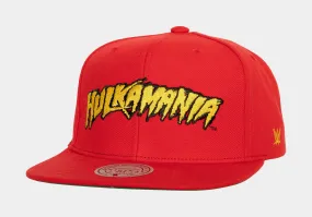 WWE Hulk Hogan Snapback Mens Hat (Red)