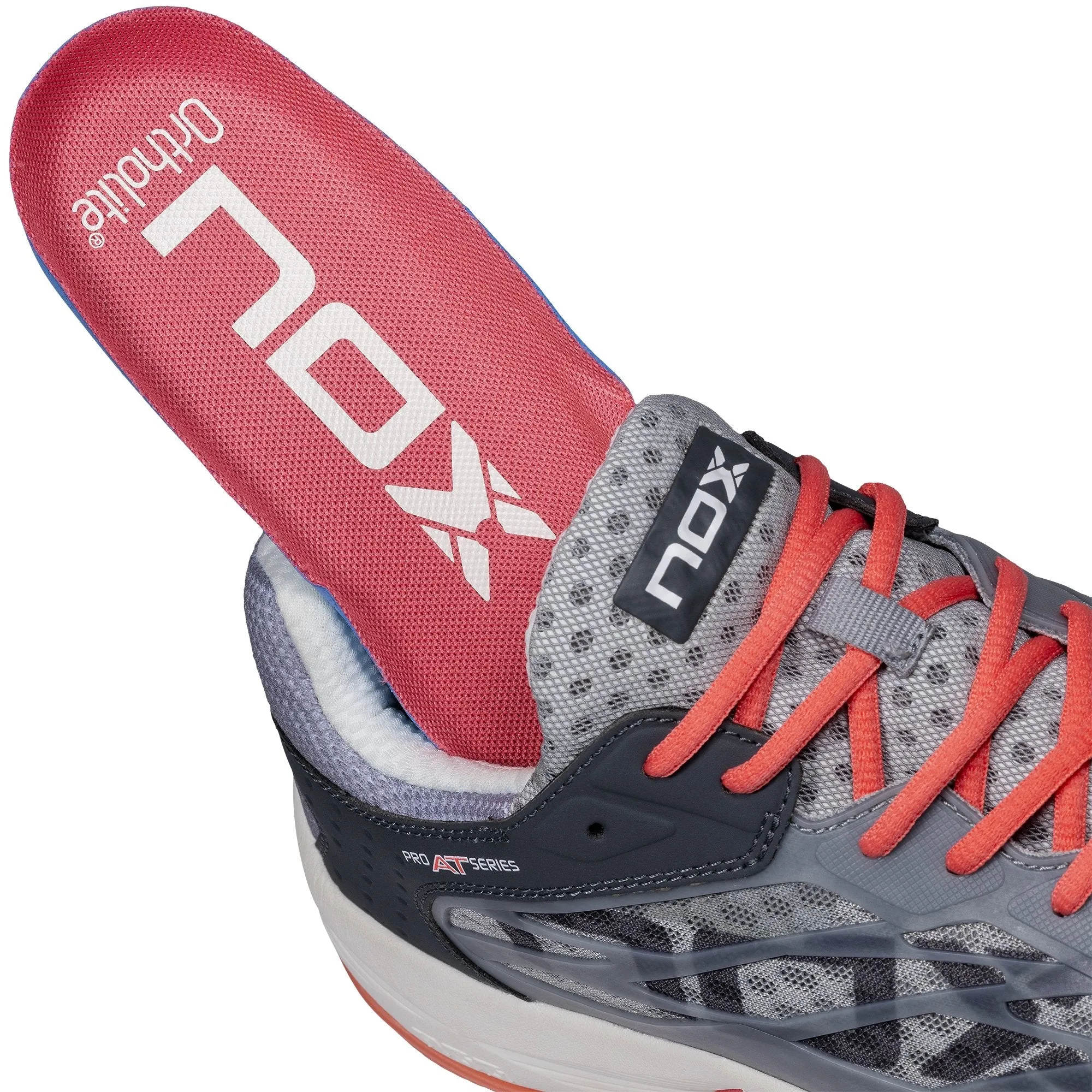 Zapatillas de pádel Nox AT10 LUX Gris/Coral